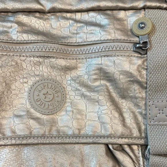 Kipling Silver Crossbody Bag with Adjustable Strap - Picture 2 of 8
